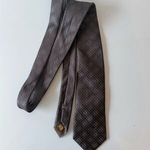 Louis Vuitton Charcoal Patterned Tie